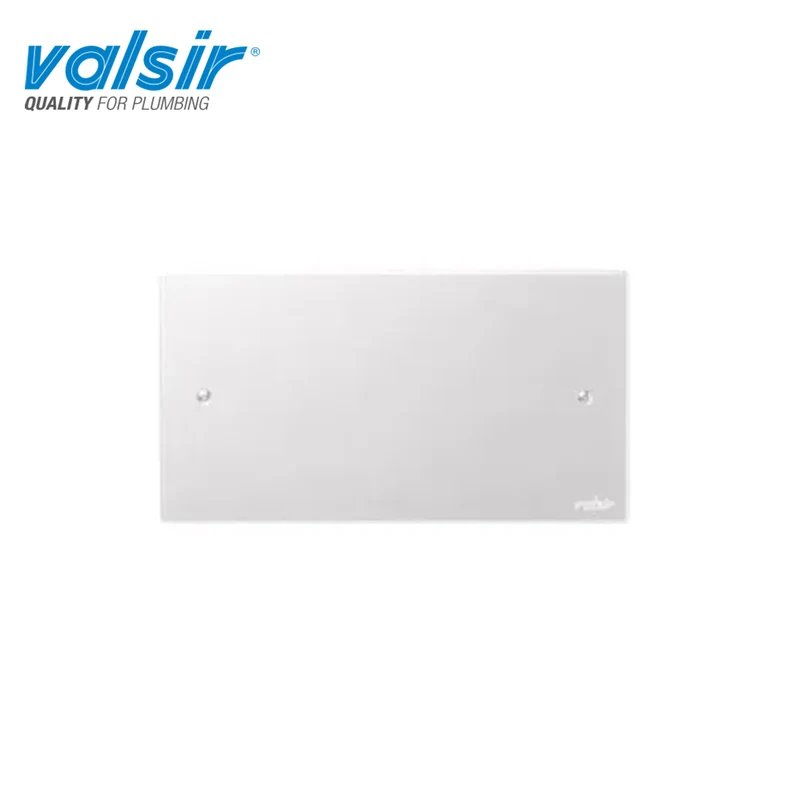 Plaque d'inspection aveugle blanche brillante pour citernes Valsir Rios - Angel - Medusa