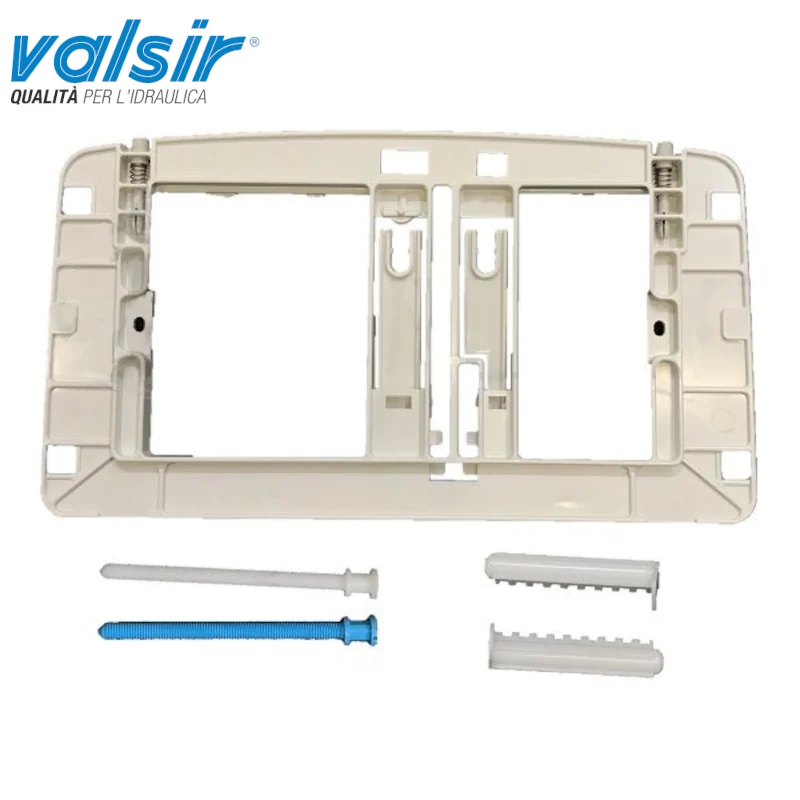 Kit de plaque de fixation double chasse pour réservoirs de toilettes Valsir Rios et Angel