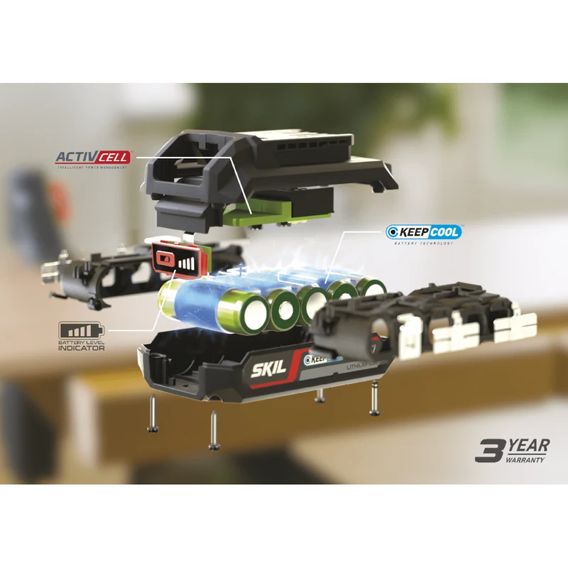 Batterie au lithium SKIL 3110 AA KEEPCOOL 20 V Max 2,5 Ah et chargeur