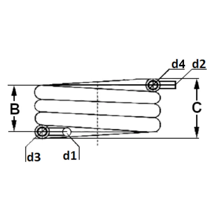 Condenseur d'eau coaxial de 8,80 kW pour systèmes frigorifiques