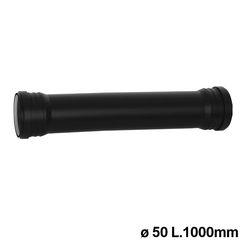 Tuyau d'incendie noir 2 BIC. D. 50 L.1000 mm