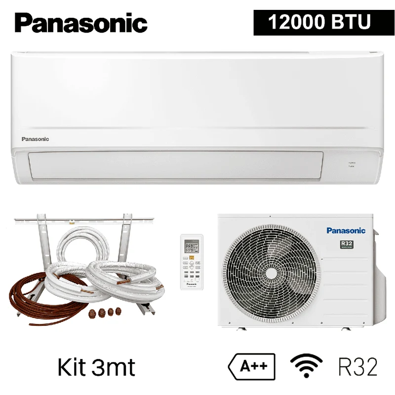 Climatiseur mono-split Panasonic BZ 12 000 BTU R32 A++ avec kit d'installation 3 m