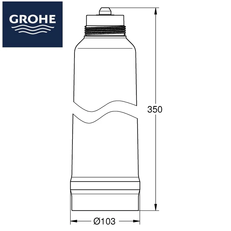 FILTRE BLEU 2500L TAILLE L - GROHE