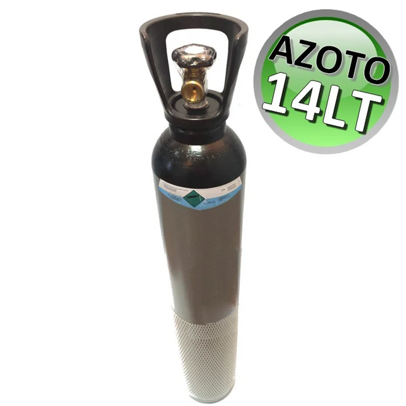 Bouteille d'azote de 14 litres pleine - avec certificats