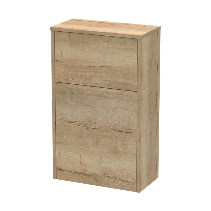 Nuie Juno 500mm Wc Unit Contemporary Autumn Oak MFC Textured Woodgrain 821x502x260mm