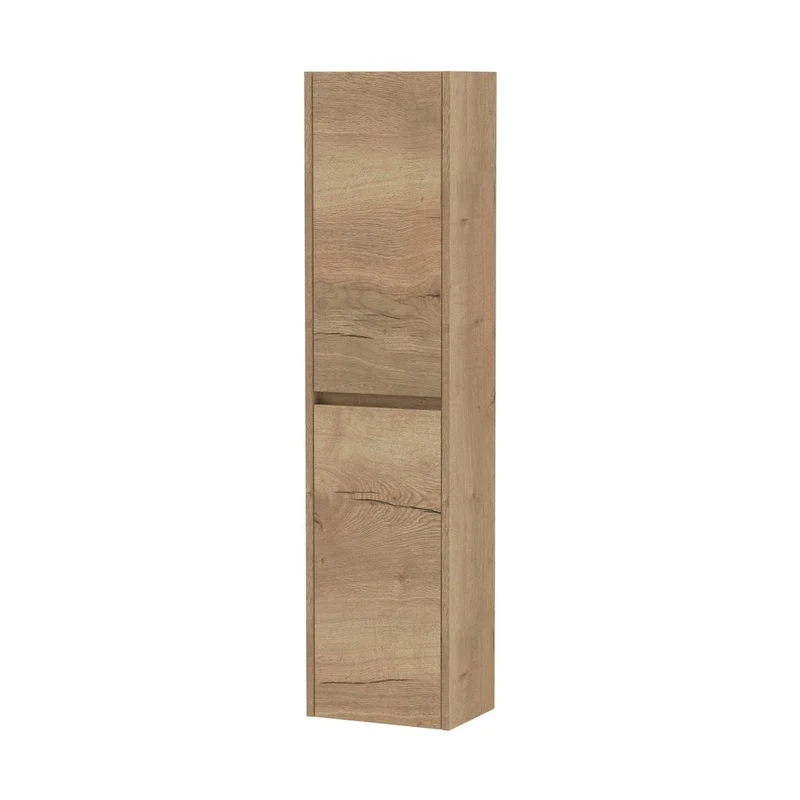 Nuie Havana Tall Unit Contemporary Autumn Oak MFC Textured Woodgrain 1433x350x255mm