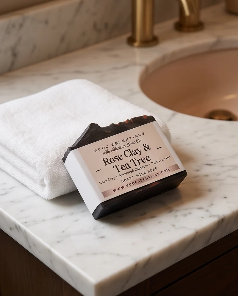 Rose Clay & Tea Tree | Handmade Cold Process Face Soap