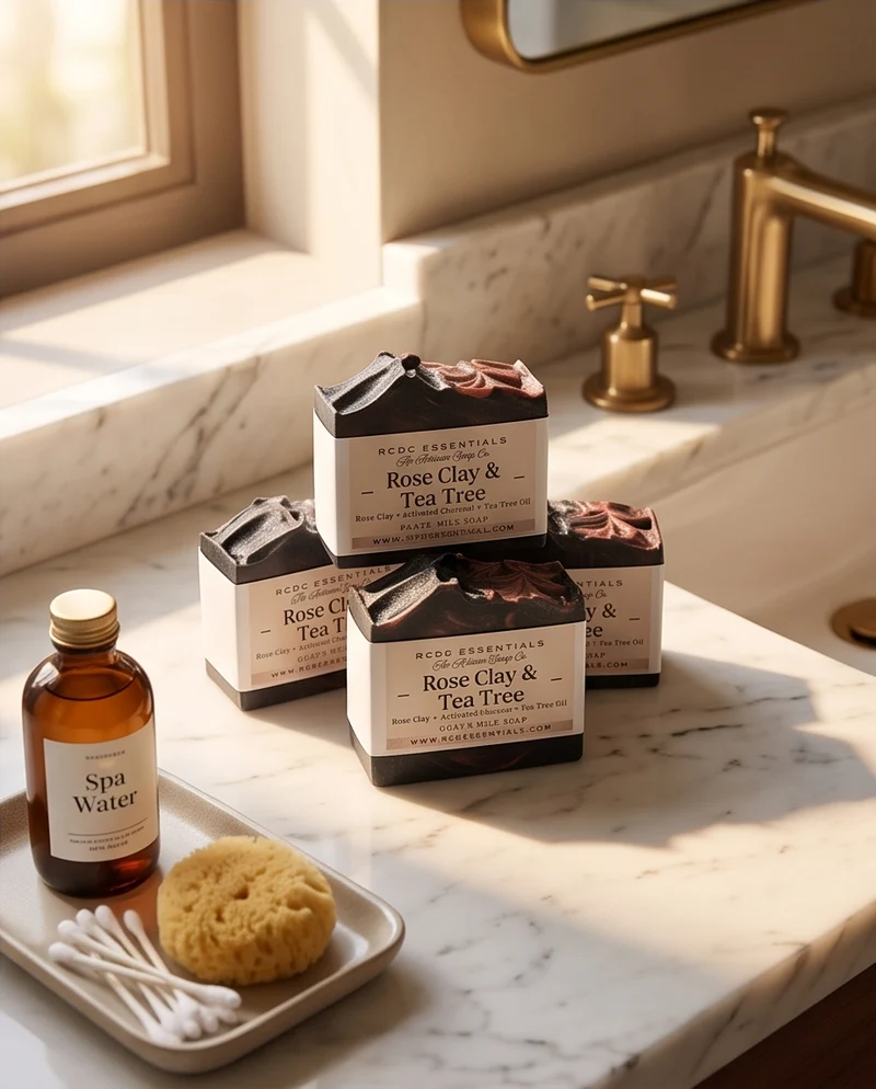 Rose Clay & Tea Tree | Handmade Cold Process Face Soap