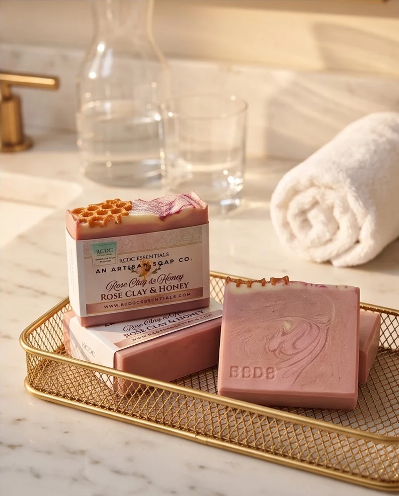 Rose Clay & Honey ~ Natural Handmade Cold Process Soap