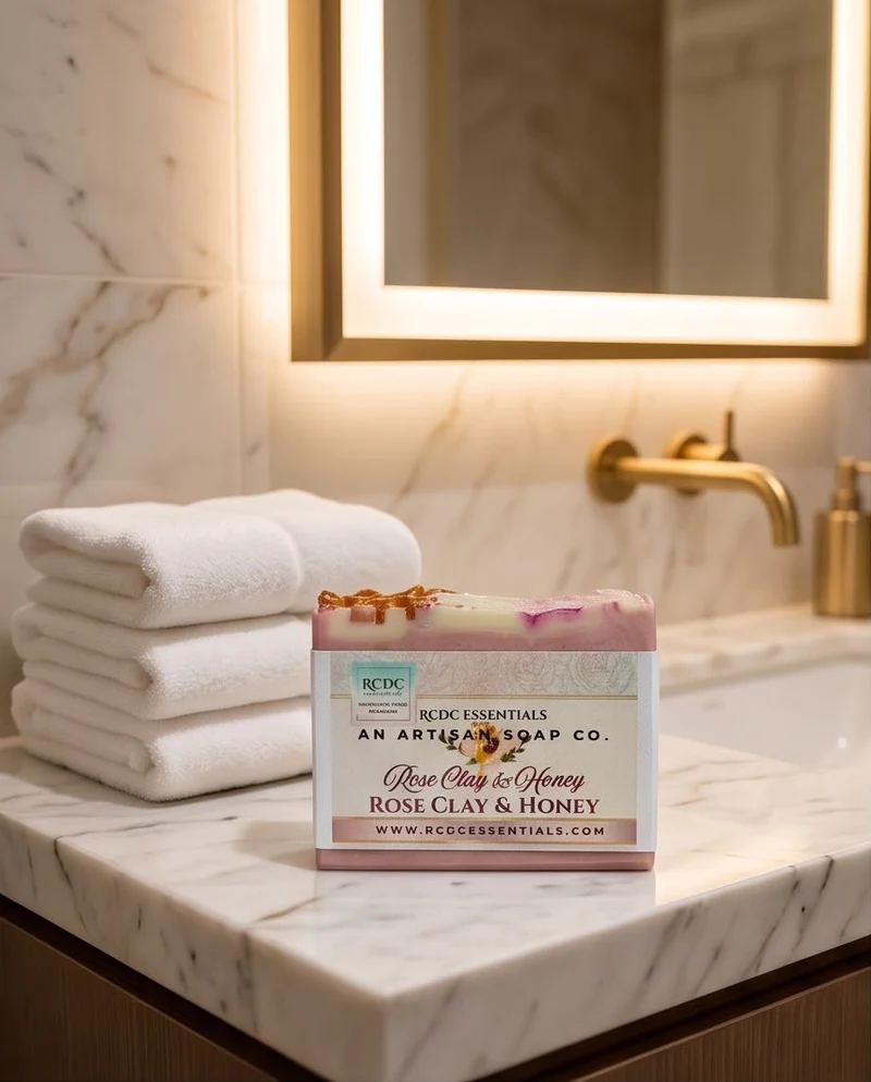 Rose Clay & Honey ~ Natural Handmade Cold Process Soap