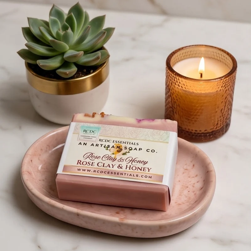 Rose Clay & Honey ~ Natural Handmade Cold Process Soap