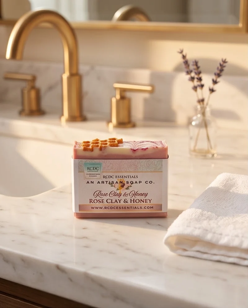 Rose Clay & Honey ~ Natural Handmade Cold Process Soap
