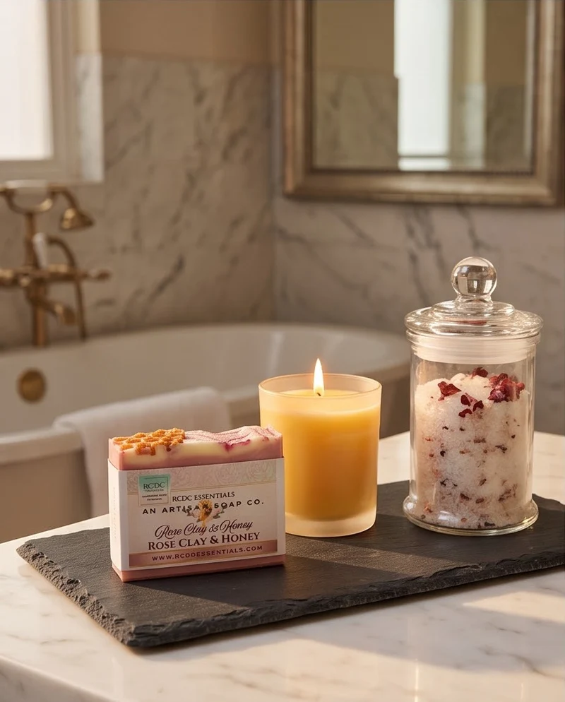 Rose Clay & Honey ~ Natural Handmade Cold Process Soap