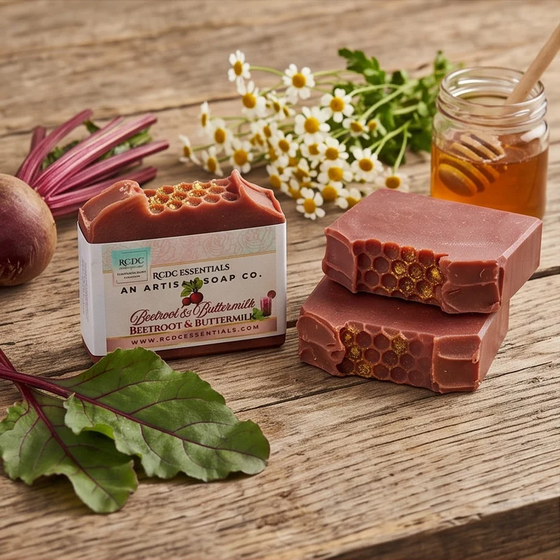 Beetroot & Buttermilk | Handmade Cold Process Soap