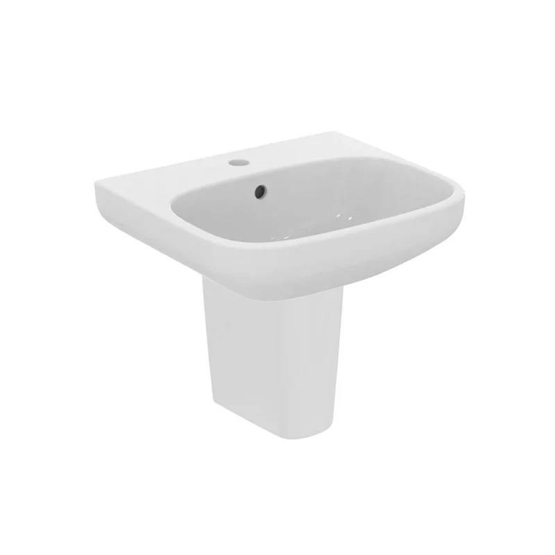 Ideal Standard i.life A 500mm 1 Taphole Basin & Semi Pedestal