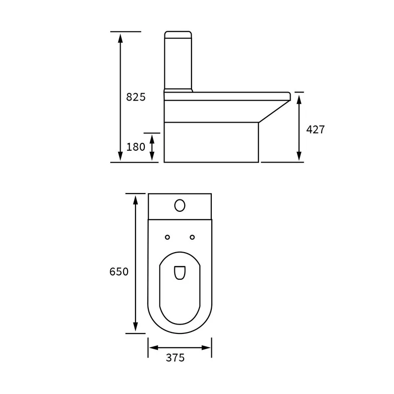 Ari Design Lisbon Close Coupled Fully Shrouded Toilet & Soft Close Seat
