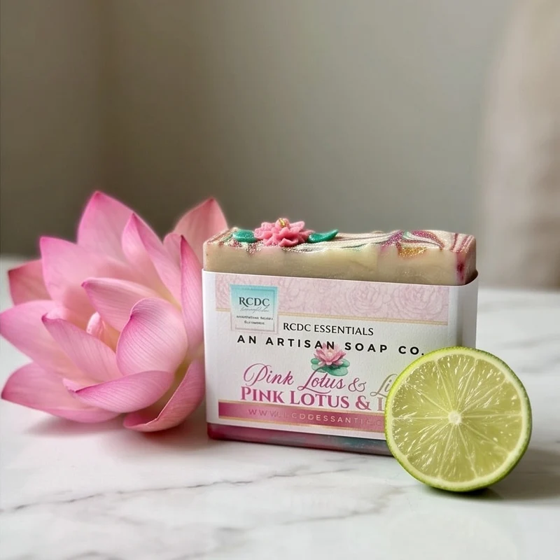 Pink Lotus & Lime | Handmade Cold Process Soap