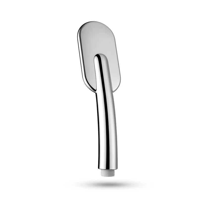 Douchette de douche plate 23,5 cm à buses silicone, chromée