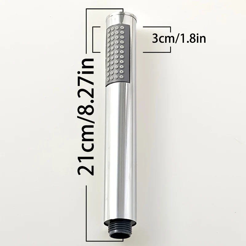 Douchette de douche cylindrique fine, seule ou en ensemble