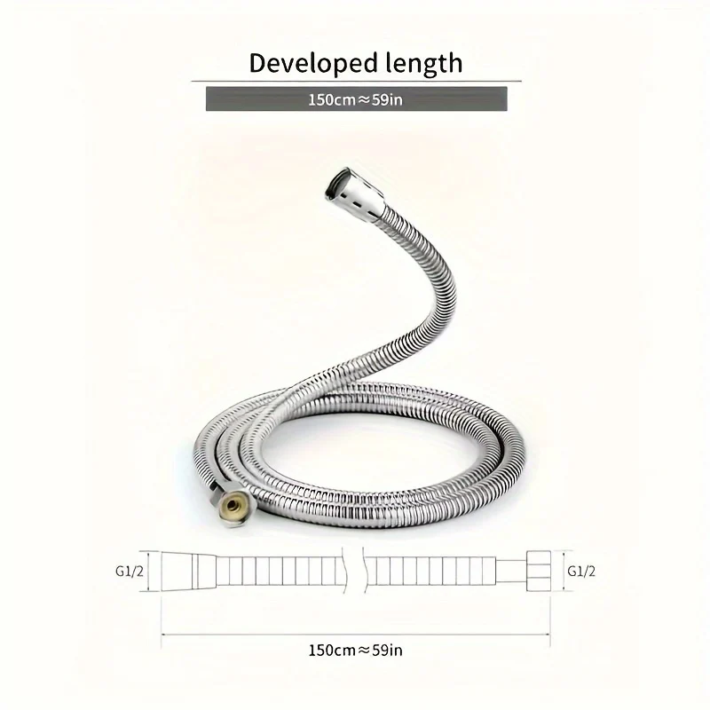 Douchette de douche cylindrique fine, seule ou en ensemble