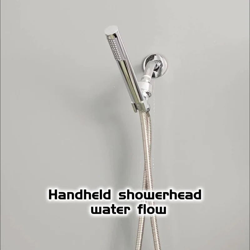 Douchette de douche cylindrique fine, seule ou en ensemble