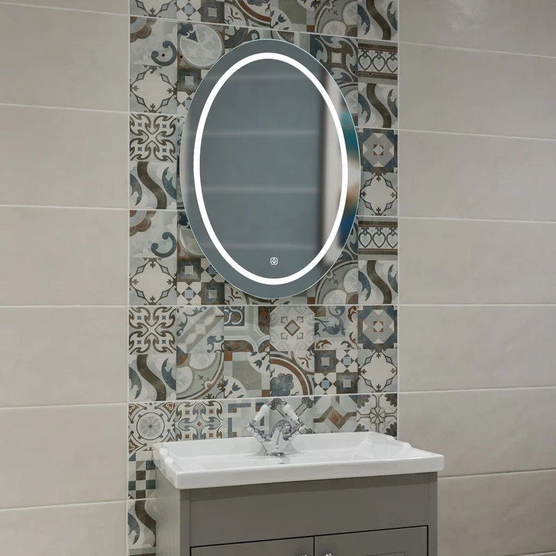 Bonita 700mm x 500mm Oval LED Mirror with Colour Change