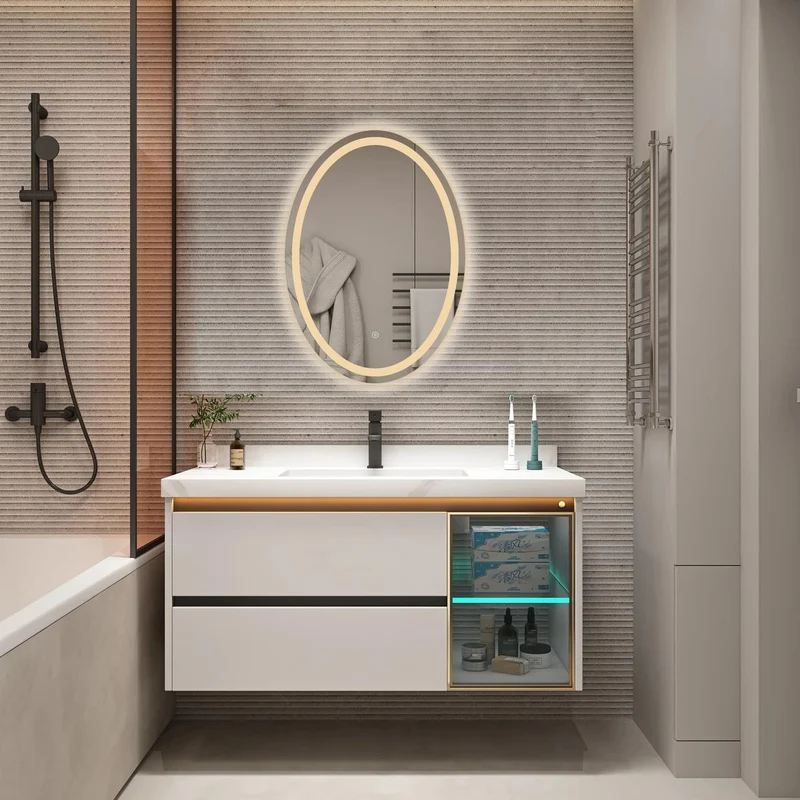 Bonita 700mm x 500mm Oval LED Mirror with Colour Change