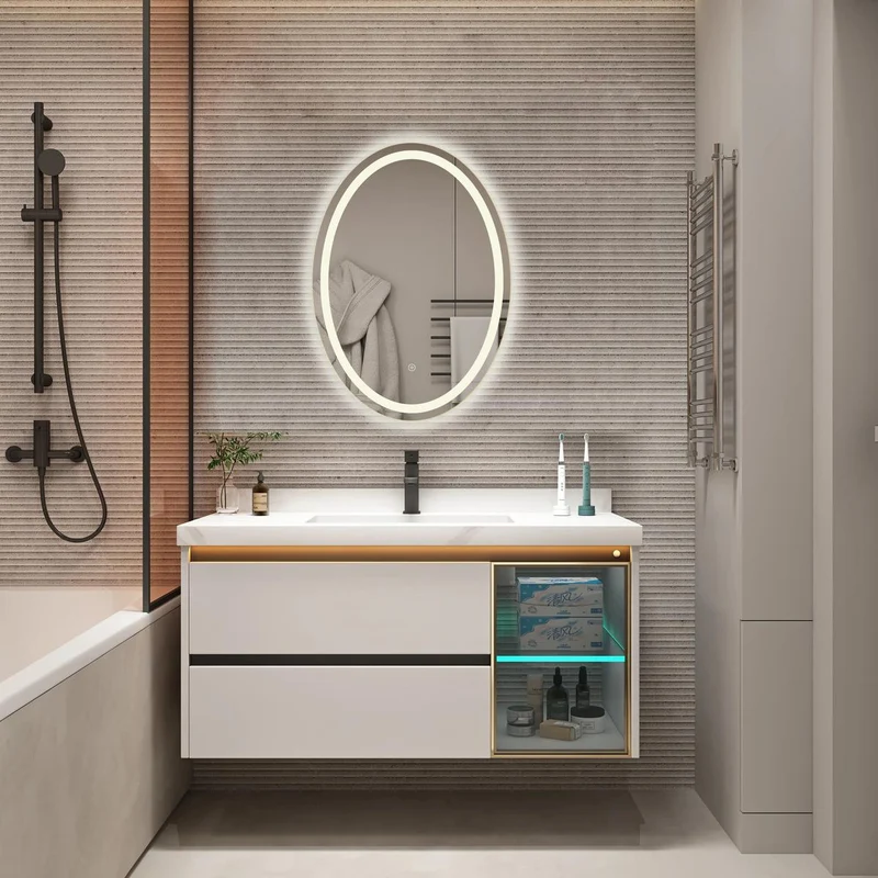 Bonita 700mm x 500mm Oval LED Mirror with Colour Change