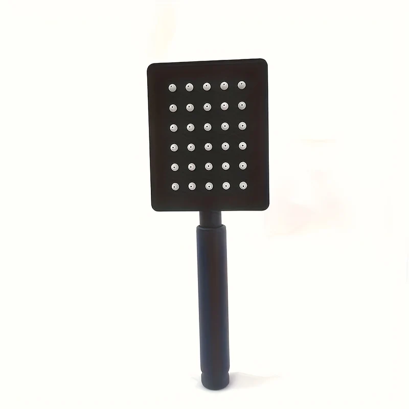 Douchette de douche carrée en inox, chromée ou noire