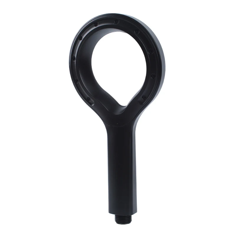 Douchette de douche annulaire haute pression, noire