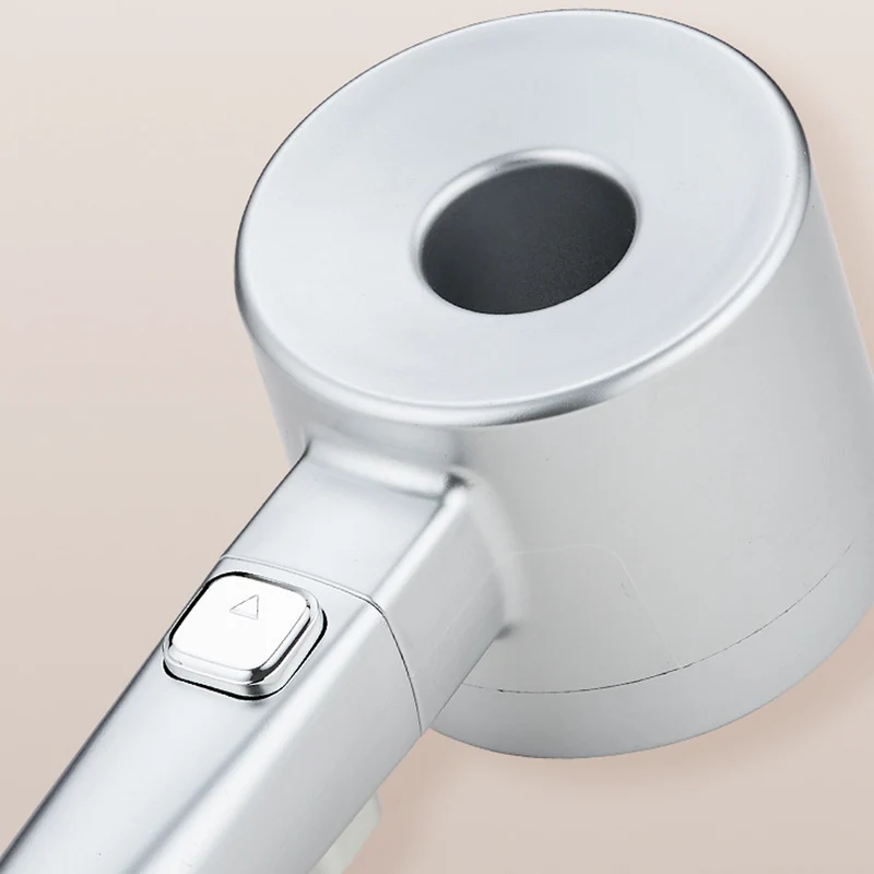 Douchette de douche 5 jets avec bouton d'arrêt, argent ou gris