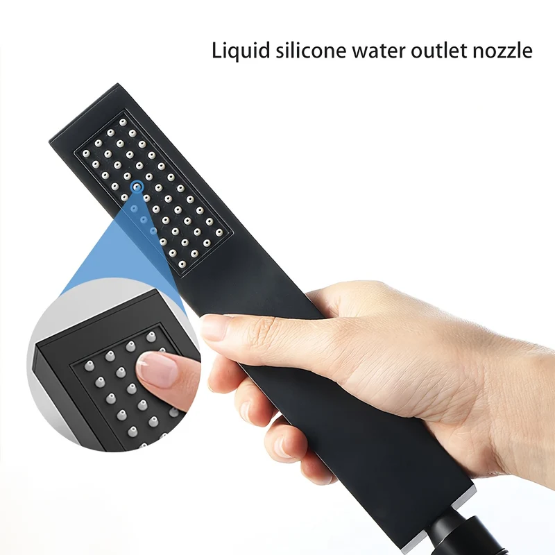 Douchette de douche stylo avec support mural, trois finitions