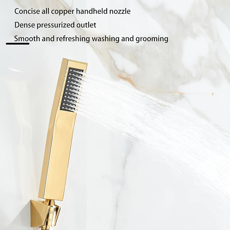 Douchette de douche stylo avec support mural, trois finitions
