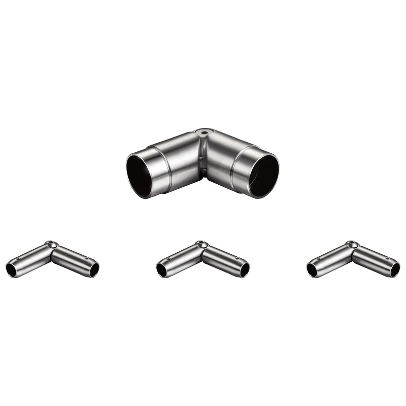 Raccord d'angle | Kit de connecteur en inox 304 pour garde-corps – 3 barres - 137,6 mm Ø 42,2 mm | H3-BS