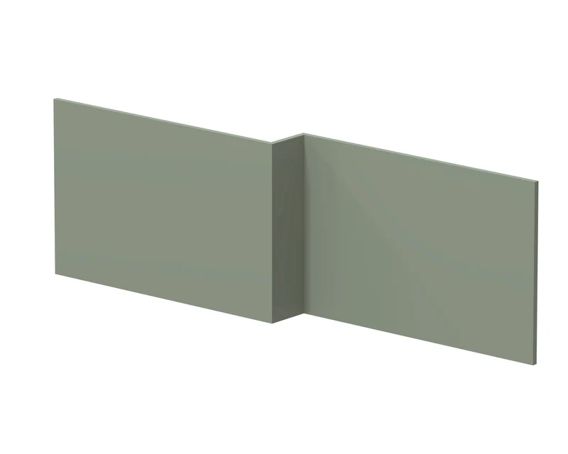1700mm Square Shower Bath Front Panel - Fern Green Matt