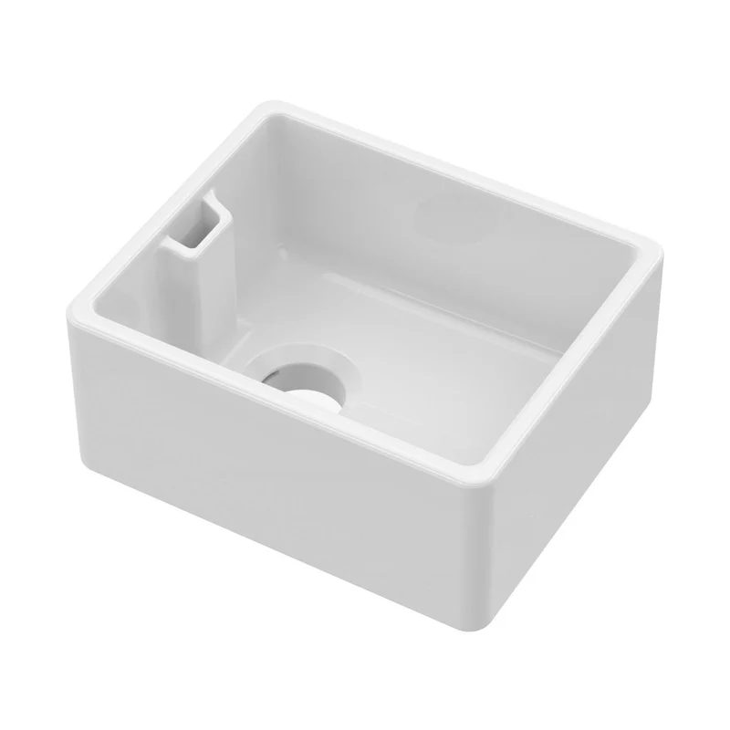 Nuie Belfast Sink 460x380x205 Traditional White Fireclay 205x460x380mm