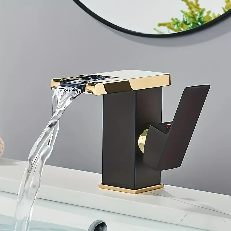 Mitigeur de lavabo cascade au corps en U ajouré