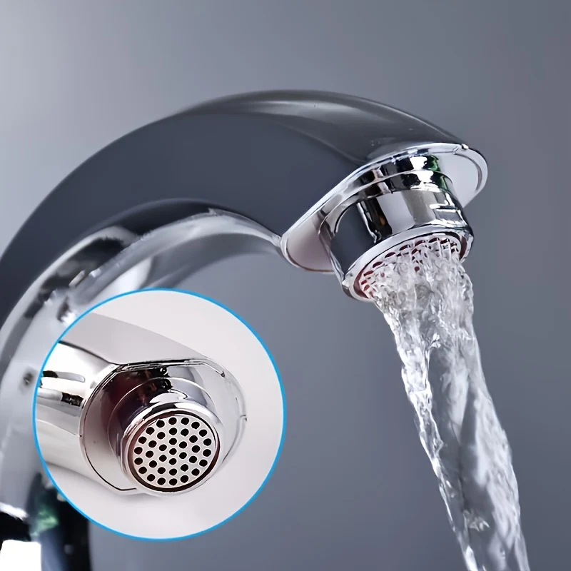 Mitigeur de lavabo compact au bec courbé, noir ou chromé