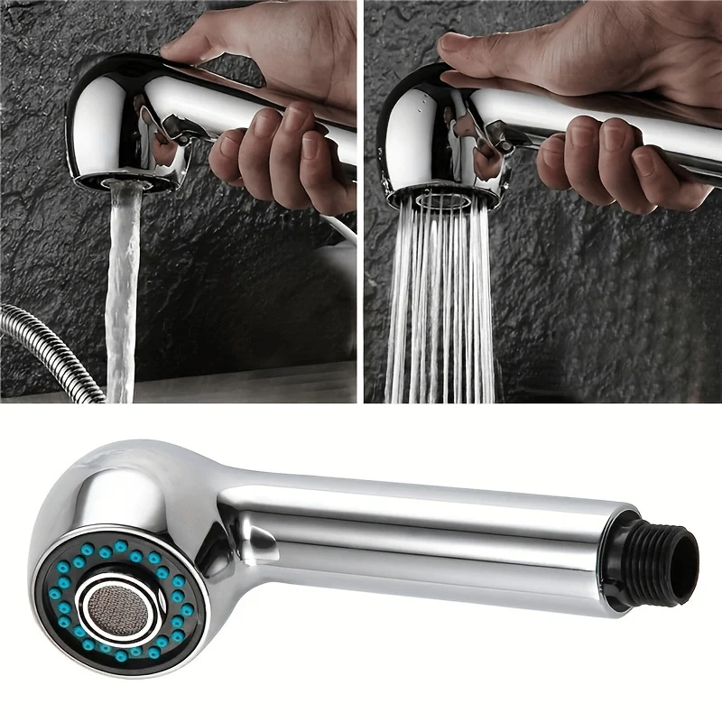 Tête de douchette de rechange chromée pour robinet extractible
