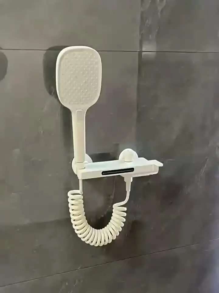 Mitigeur de baignoire mural cascade avec tablette et douchette