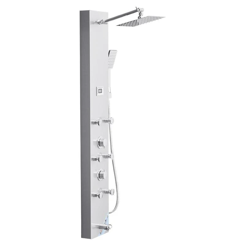 Colonne de douche hydromassante 6 jets avec éclairage LED et bec de baignoire