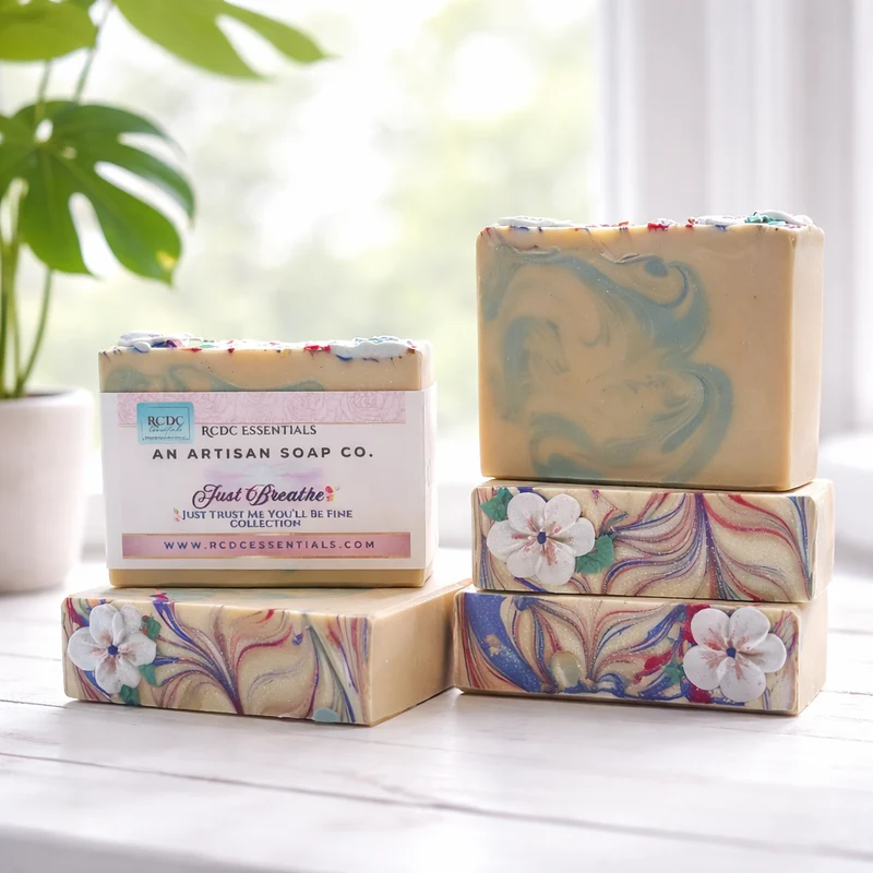 Just Breathe | Romantic Floral + Cracklin Birch |~ Handmade Soap