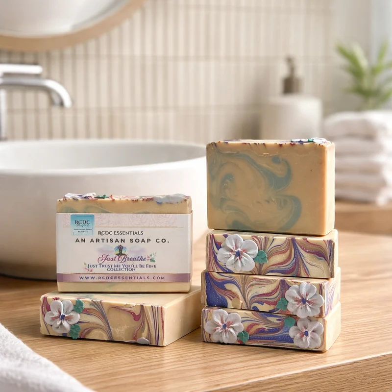 Just Breathe | Romantic Floral + Cracklin Birch |~ Handmade Soap