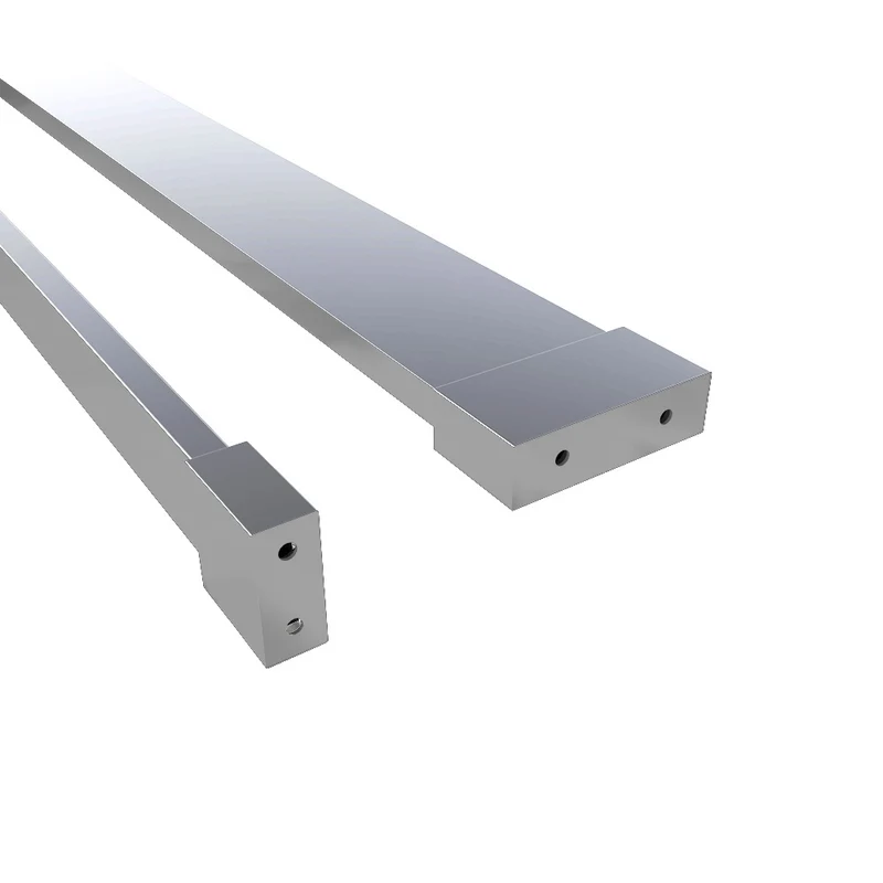 AICA Étagère de rangement longue avec porte-serviettes 2 en 1 : aluminium chromé, pour douche à l'italienne (verre 8 mm)