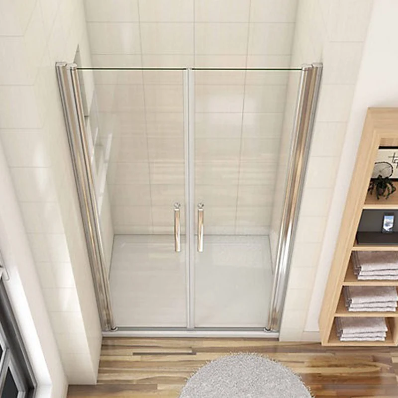 Porte de douche battante 100cm en verre anticalcaire Porte de douche Hauteur 187cm
