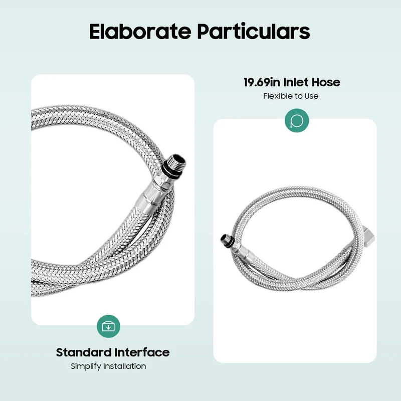 Mitigeur de lavabo cascade à bec en verre chromé
