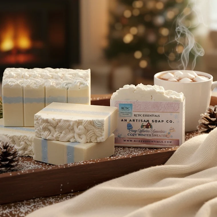 Cozy Winter Sweater ~ Handmade Cold Process Goat's Milk Bar Soap