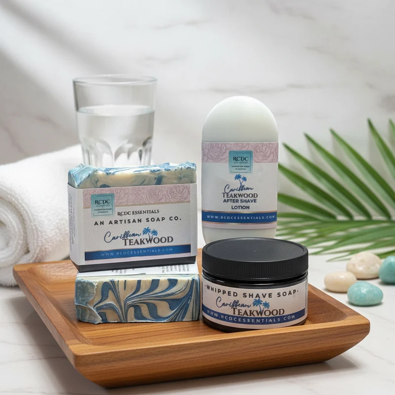 (ONLY 1 Left) Caribbean Teakwood Grooming ~ Gift Set ( For HIM)
