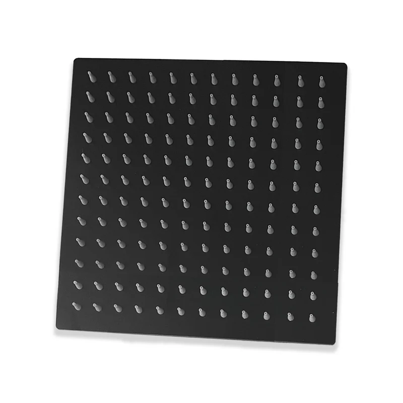 AICA Colonne de douche thermostatique, colonne de douche avec mitigeur thermostatique inox - set de douche noir