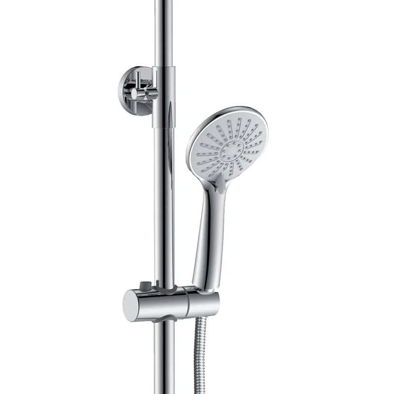 AICA Colonne de douche cascade thermostatique avec douchette et douche de tête, set de douche réglable en acier inoxydable